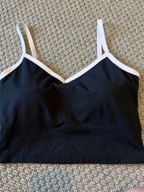 Gilly Hicks Black Bralette with White Trim